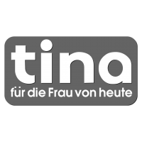 Logo tina, black & white