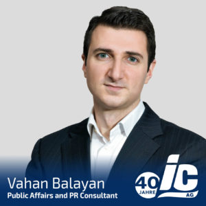 Public Affairs and Public Relations Consultant, Vahan Balayan